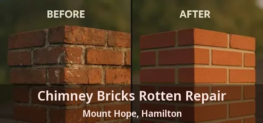 Chimney Bricks Rotten Repair Mount Hope, Hamilton - ON