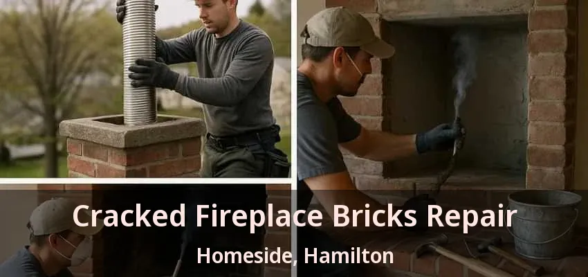 Cracked Fireplace Bricks Repair Homeside, Hamilton - ON Cracked Fireplace Bricks Repair Homeside, Hamilton - ON