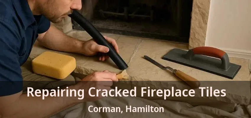Repairing Cracked Fireplace Tiles Corman, Hamilton - ON Repairing Cracked Fireplace Tiles Corman, Hamilton - ON
