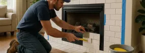 Repairing Cracked Fireplace Tiles Mount Hope, Hamilton